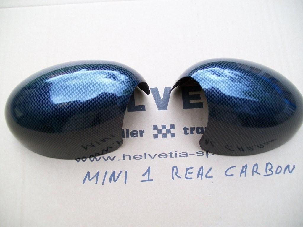 Calotte Specchietti Laterali Per Mini - Coppia Coperture In ABS Lucido, Compatibili Con Clubman, Hatchback, Cabrio (2007-2013)