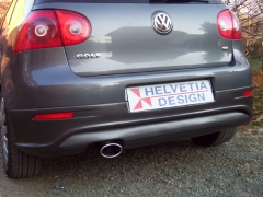 SOTTOPARAURTI POSTERIORE R32 look con nicchia scarico per Volkswagen Golf5