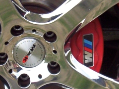 COPRIPINZE in ABS ad Alta Resistenza  LOGO BMW di Colore Rosso